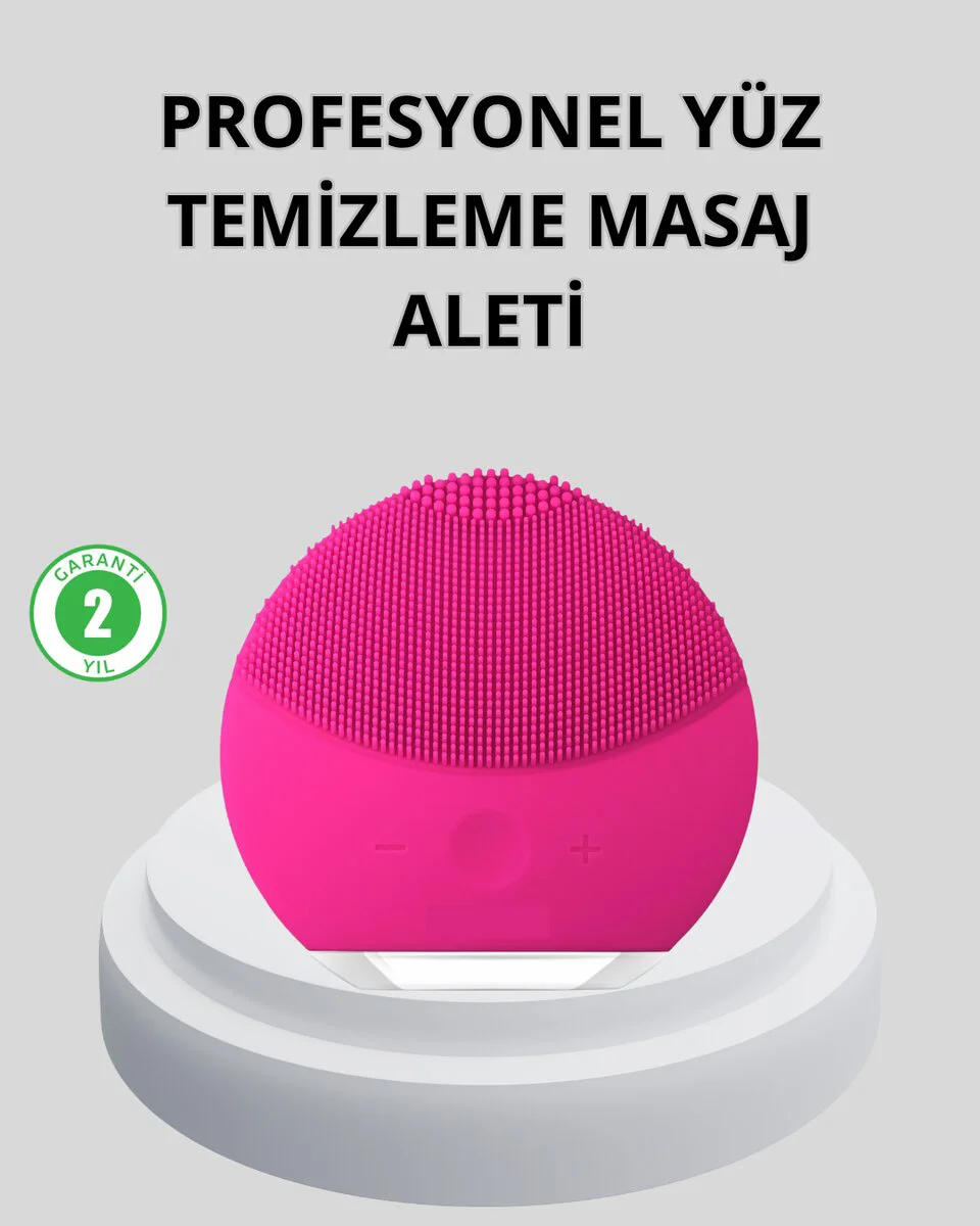 Şarjlı Su Geçirmez Yüz Temizleme ve Masaj Aleti – 3 Fonksiyonlu, Mikro Titreşimli Cilt Bakımı