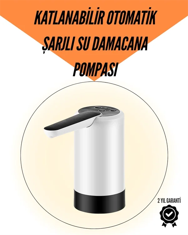 Şarjlı Su Pompası 8000mAh | Cam Damacana Uyumlu | Tek Tuşla Kontrol | USB Şarjlı Otomatik Dolum Fiyatı, Yorumları ve Özellikleri