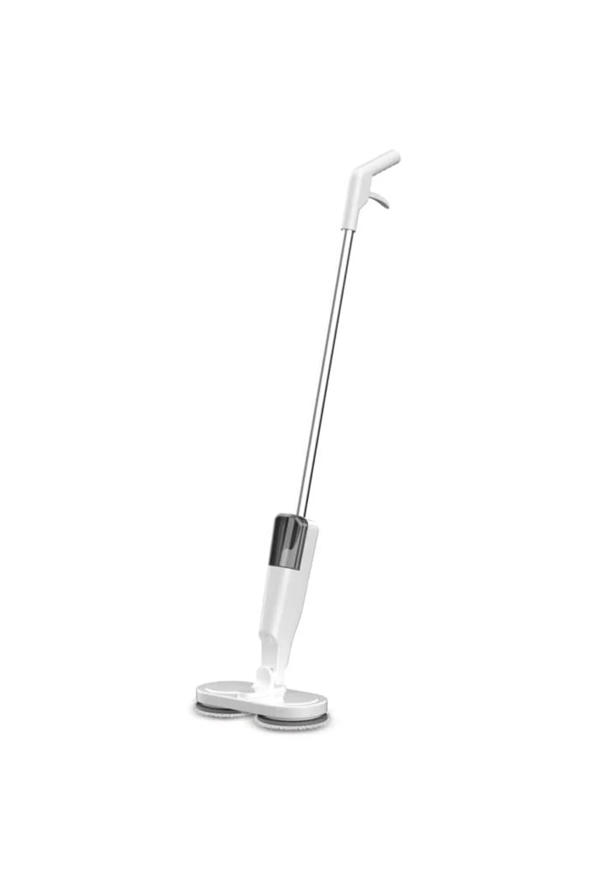 Şarjlı Su Püskürtmeli Elektrikli Mop – Çift Döner Başlık, Mikrofiber Ped, 2000 m