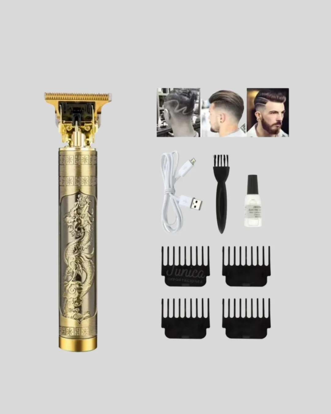 Şarjlı T Bıçaklı Saç ve Sakal Tıraş Makinesi – 3 Başlıklı, Güçlü Motorlu, 2 Saat Kullanım Şarjlı T Bıçaklı Saç ve Sakal Tıraş Makinesi – 3 Başlıklı, Güçlü Motorlu, 2 Saat Kullanım