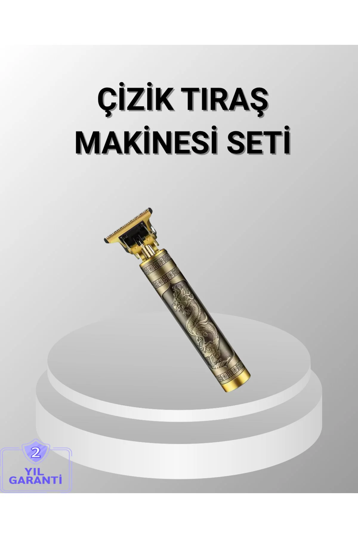 Şarjlı T Bıçaklı Saç Ve Sakal Tıraş Makinesi – 3 Başlıklı Güçlü Motorlu 2 Saat Kullanım