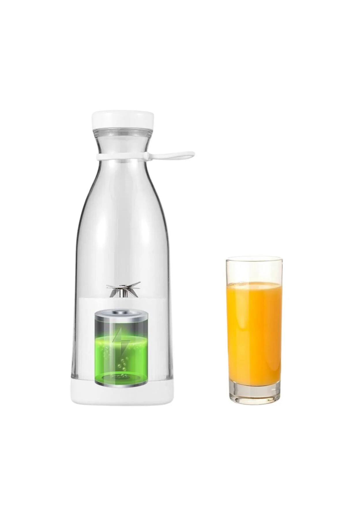 Şarjlı Taşınabilir Blender 380 ml USB Kablosuz Smoothie ve Meyve 