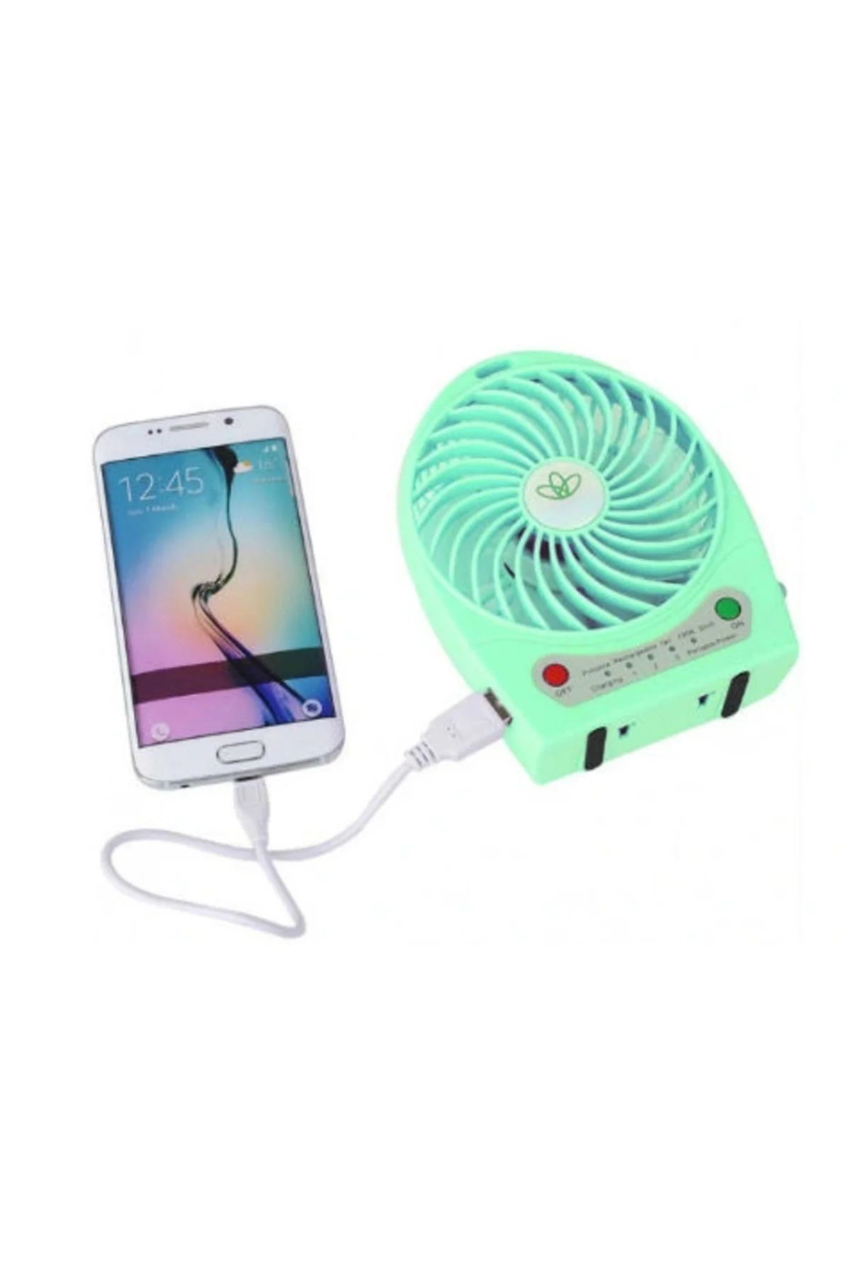 Şarjlı Taşınabilir Mini Fan - Vantilatör - Görsel 2