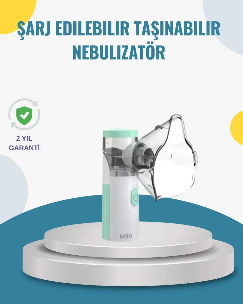 Şarjlı Taşınabilir Ultrasonik Nebulizatör Ultra Sessiz