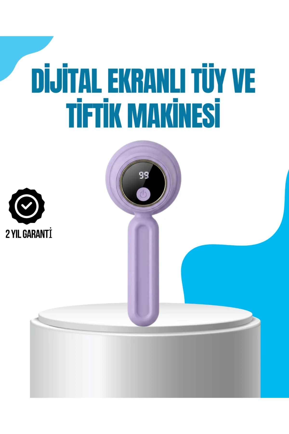 Şarjlı Tiftik Temizleme Makinesi Kablosuz Pratik Kullanım