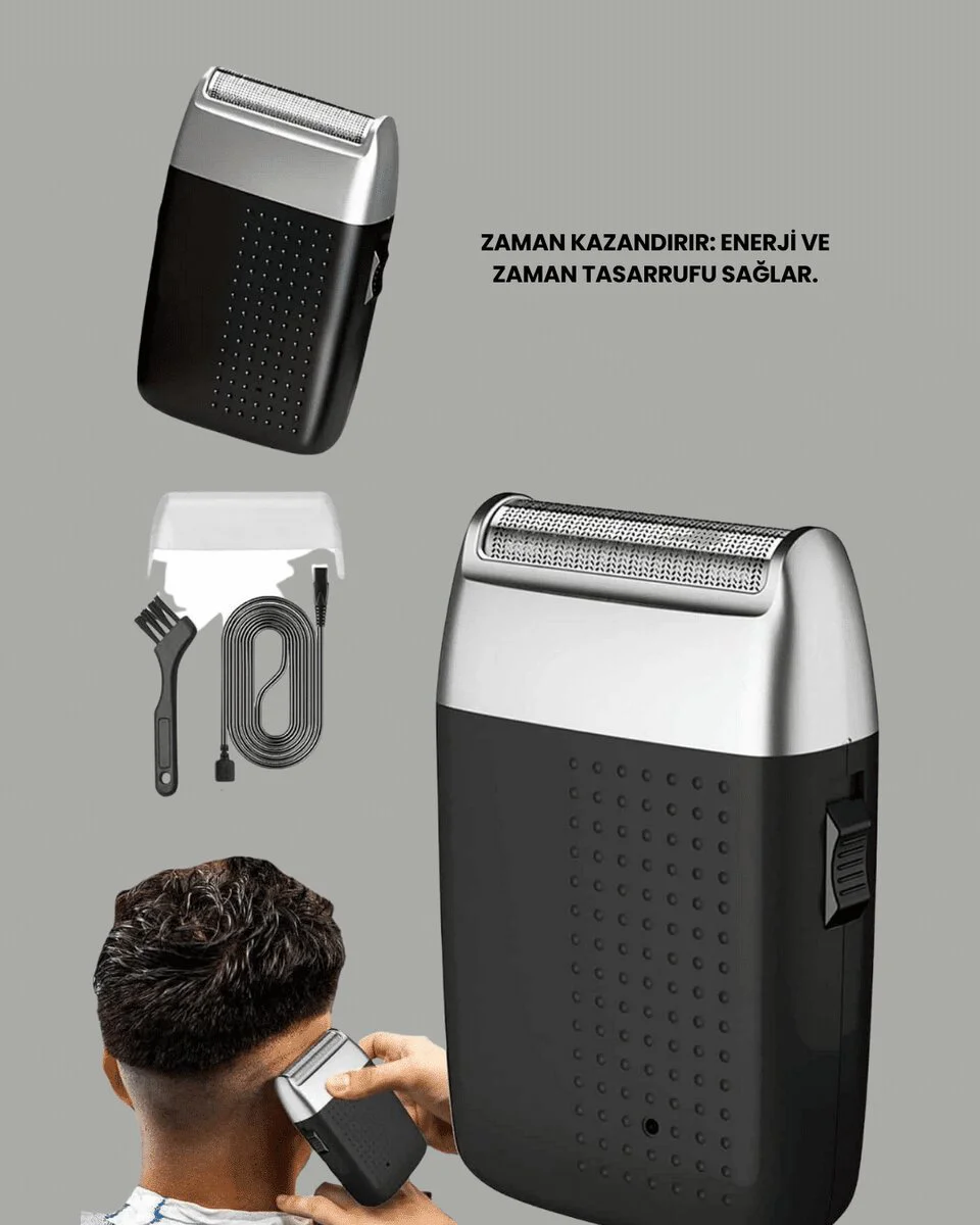 Şarjlı Tıraş Makinesi - Sessiz Güç, Ergonomik Tasarım ve Uzun Ömürlü Batarya