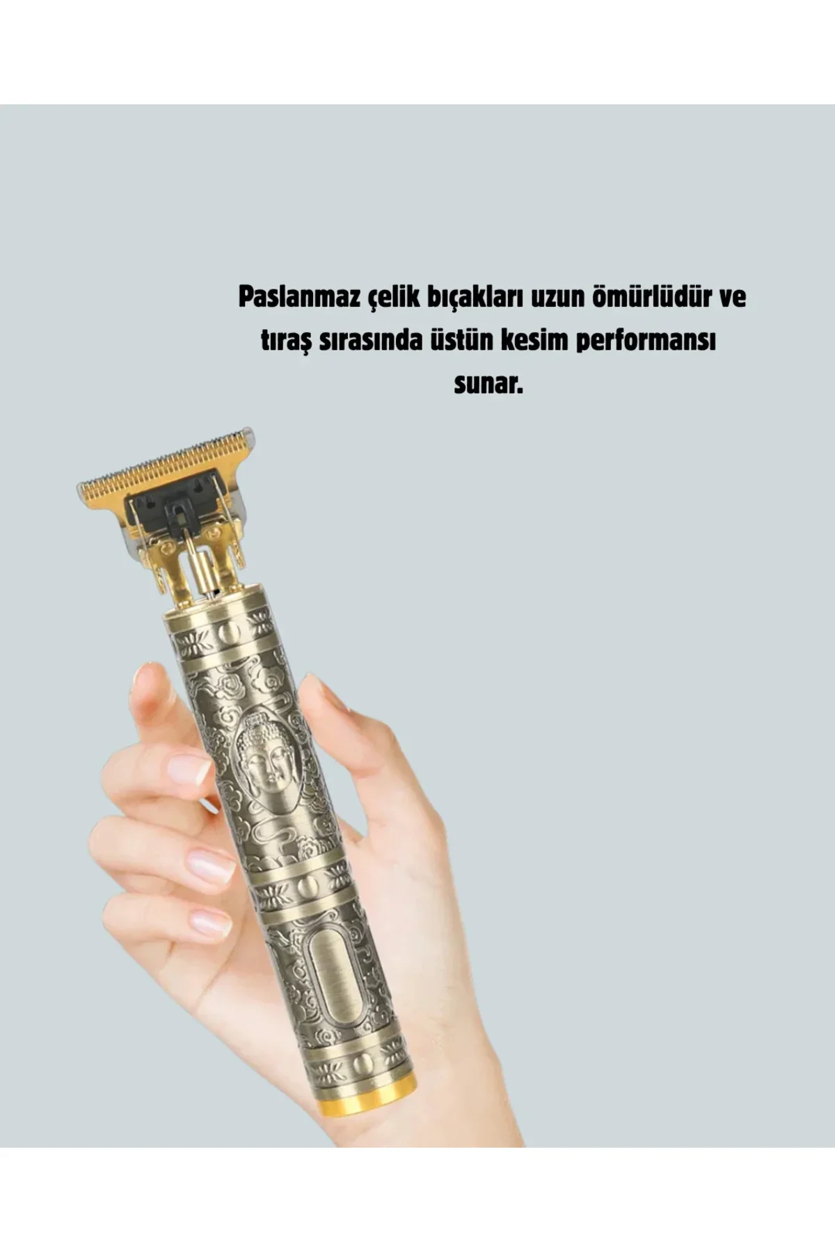 Şarjlı Titanyum Bıçaklı Saç Kesme Makinesi Yeni Nesil