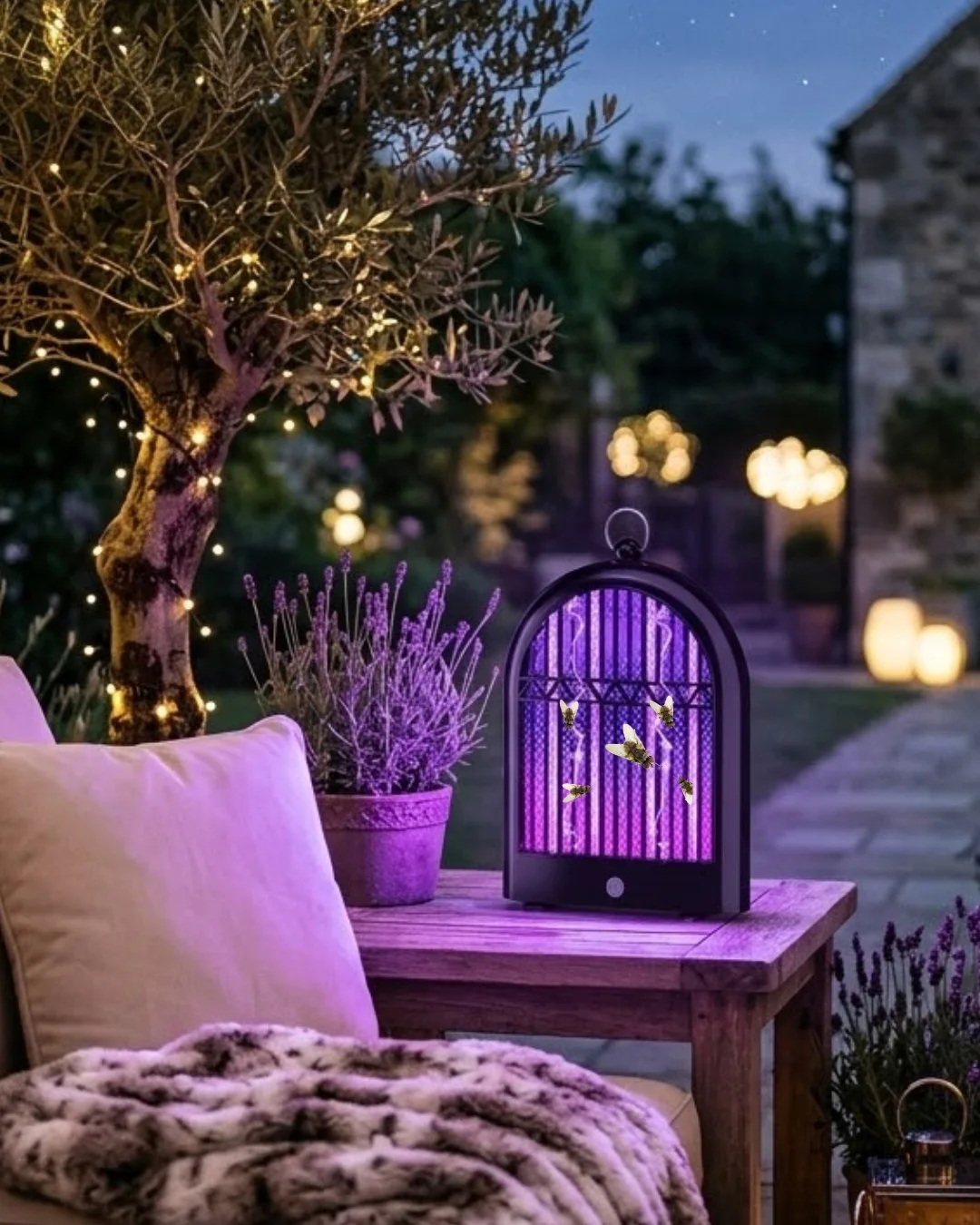 Şarjlı UV Böcek Öldürücü Lamba Balkon ve Bahçe İçin Uygun Şarjlı UV Böcek Öldürücü Lamba Balkon ve Bahçe İçin Uygun