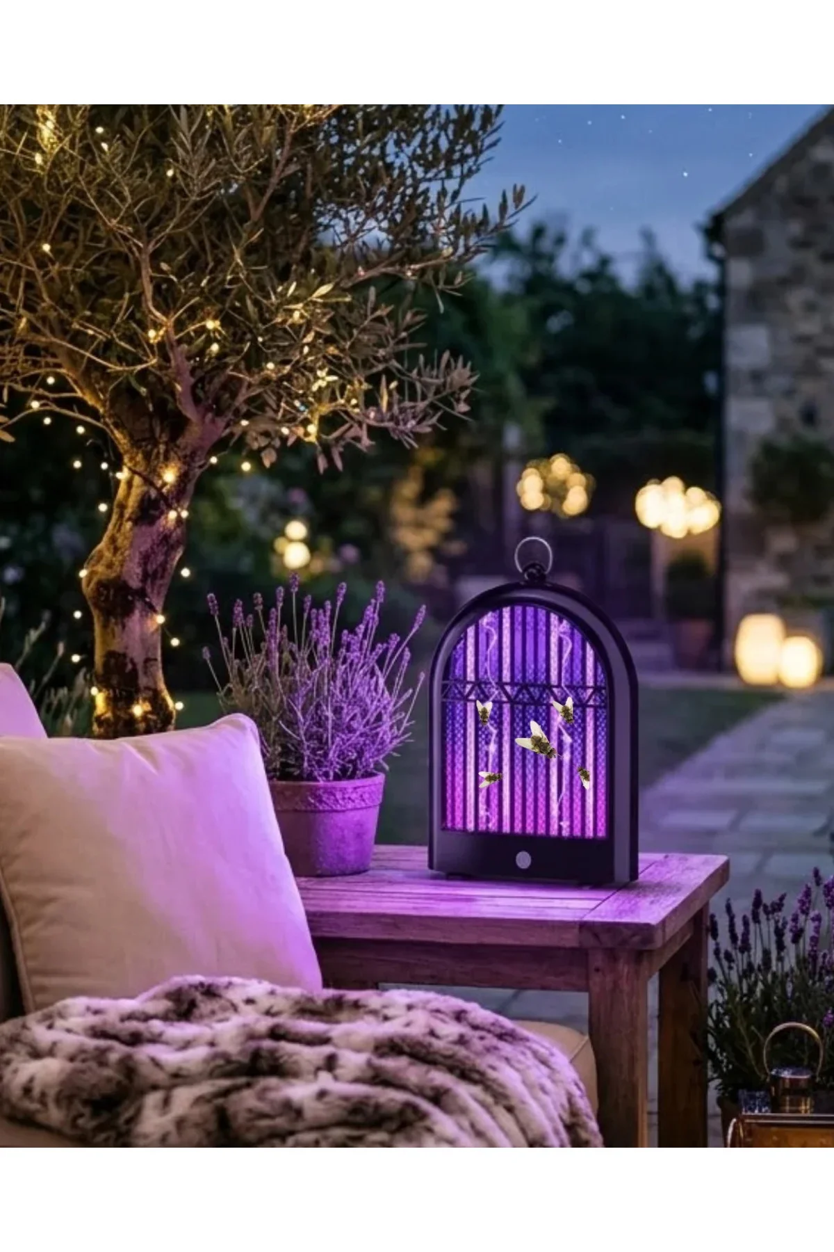 Şarjlı UV Böcek Öldürücü Lamba Balkon ve Bahçe İçin Uygun