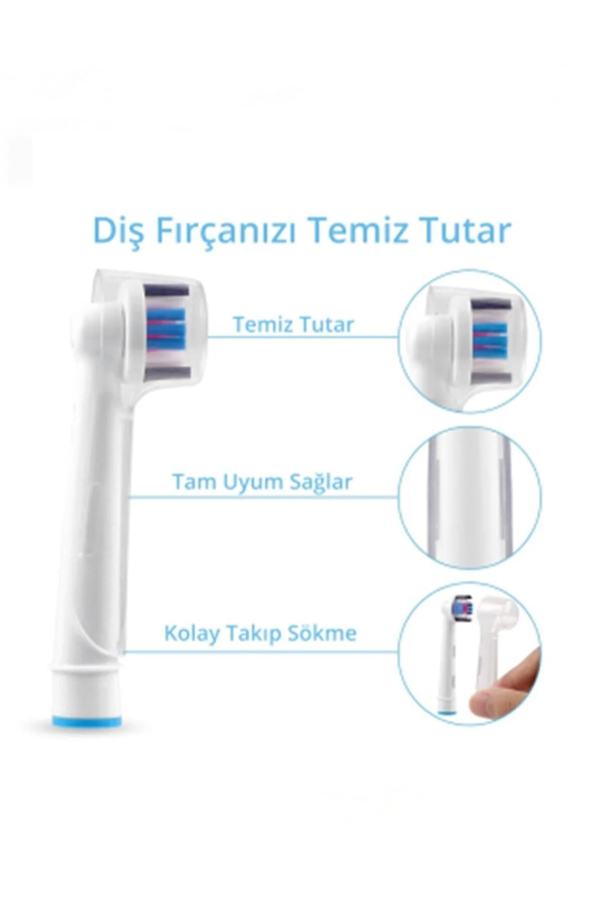 Şarjlı Ve Pilli Diş Fırçaları Için Uyumlu Renkli 4 Adet Kapak S-o