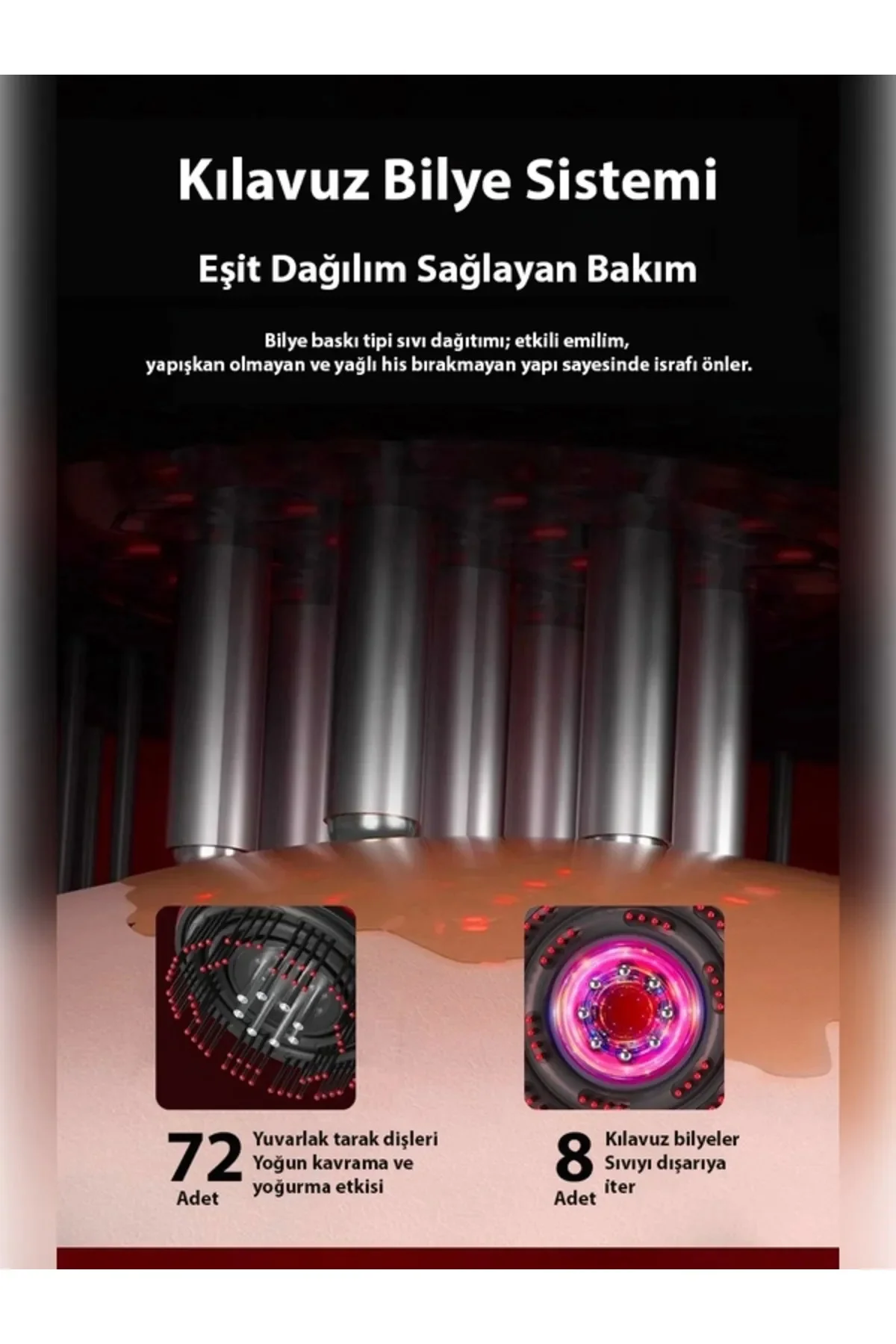 Şarjlı Ve Titreşimli Saç Masaj Tarağı Bakım Yağı Hazneli Fırça ( Şarjlı Ve Titreşimli Saç Masaj Tarağı Bakım Yağı Hazneli Fırça (
