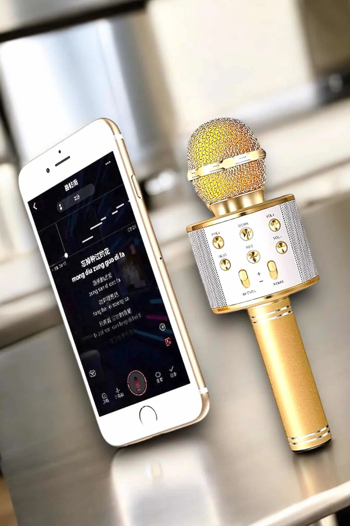 Şarjlı ve Uzun Pil Ömürlü Karaoke Mikrofon USB Bellek Destekli, Profesyonel Ses Şarjlı ve Uzun Pil Ömürlü Karaoke Mikrofon USB Bellek Destekli, Profesyonel Ses