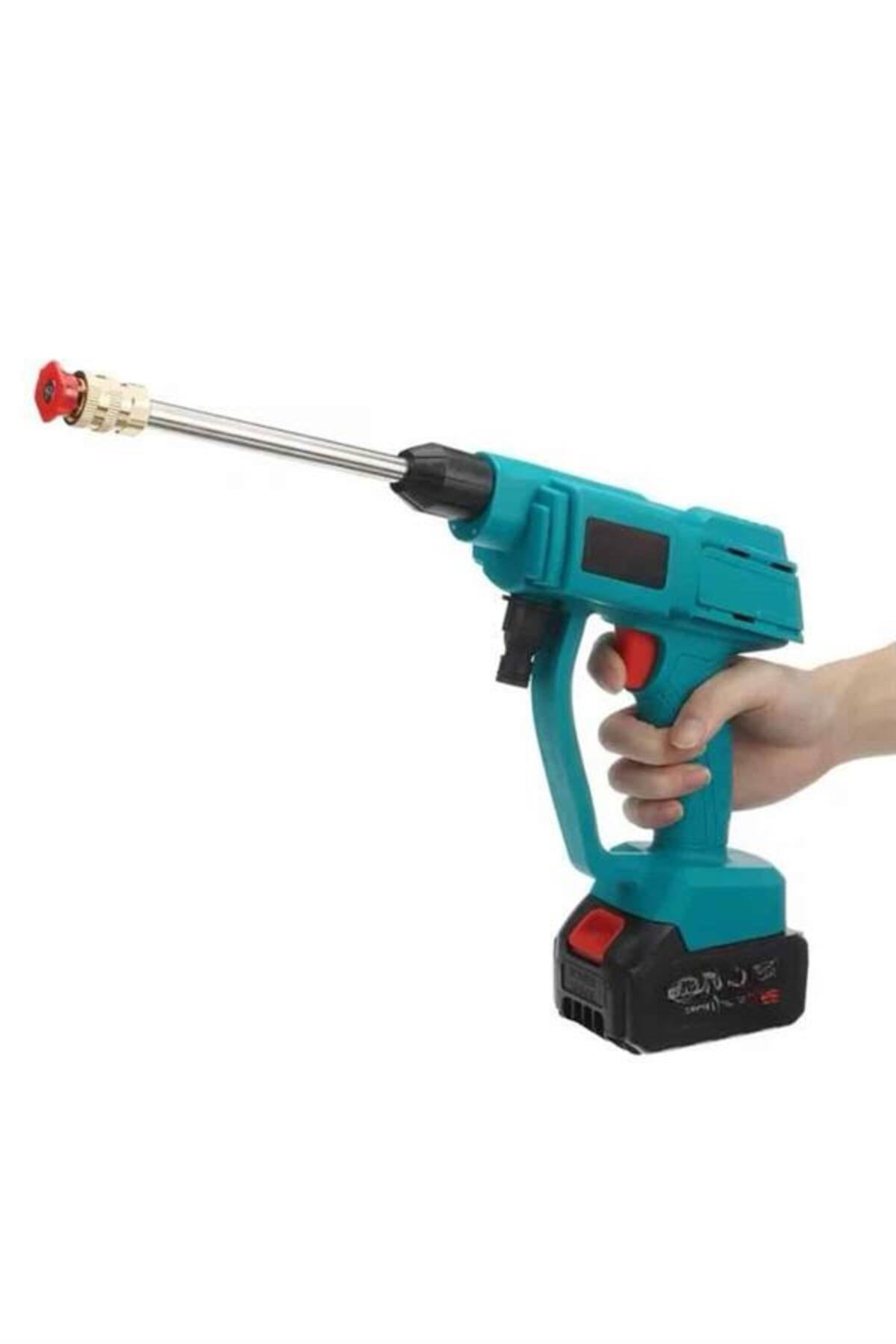 Şarjlı Ve Yüksek Basınçlı Oto Yıkama Makinesi Ve Sulama Tabancası