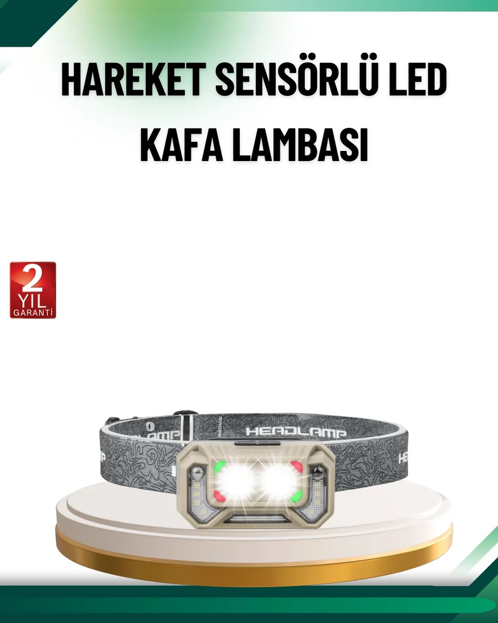 Şarjlı Wave Sensörlü Led Kafa Feneri Outdoor Kullanım Diğer