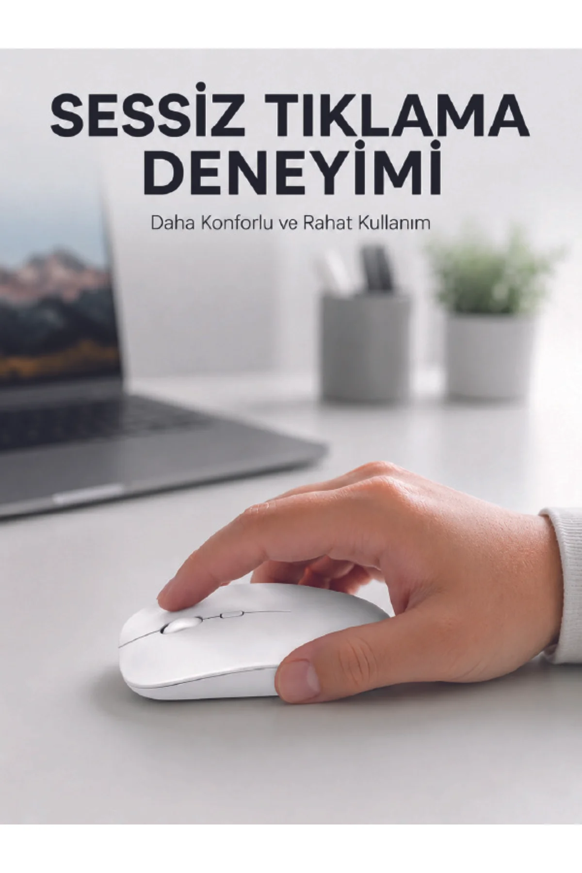 Şarjlı Wireless Mouse Bluetooth Çift Modlu Sessiz Yüksek Hassasiyetli Fare Şarjlı Wireless Mouse Bluetooth Çift Modlu Sessiz Yüksek Hassasiyetli Fare