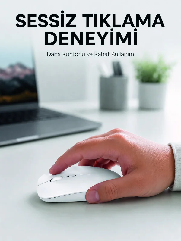 Şarjlı Wireless Mouse Bluetooth Çift Modlu Sessiz Yüksek Hassasiyetli Fare Fiyatı, Yorumları ve Özellikleri