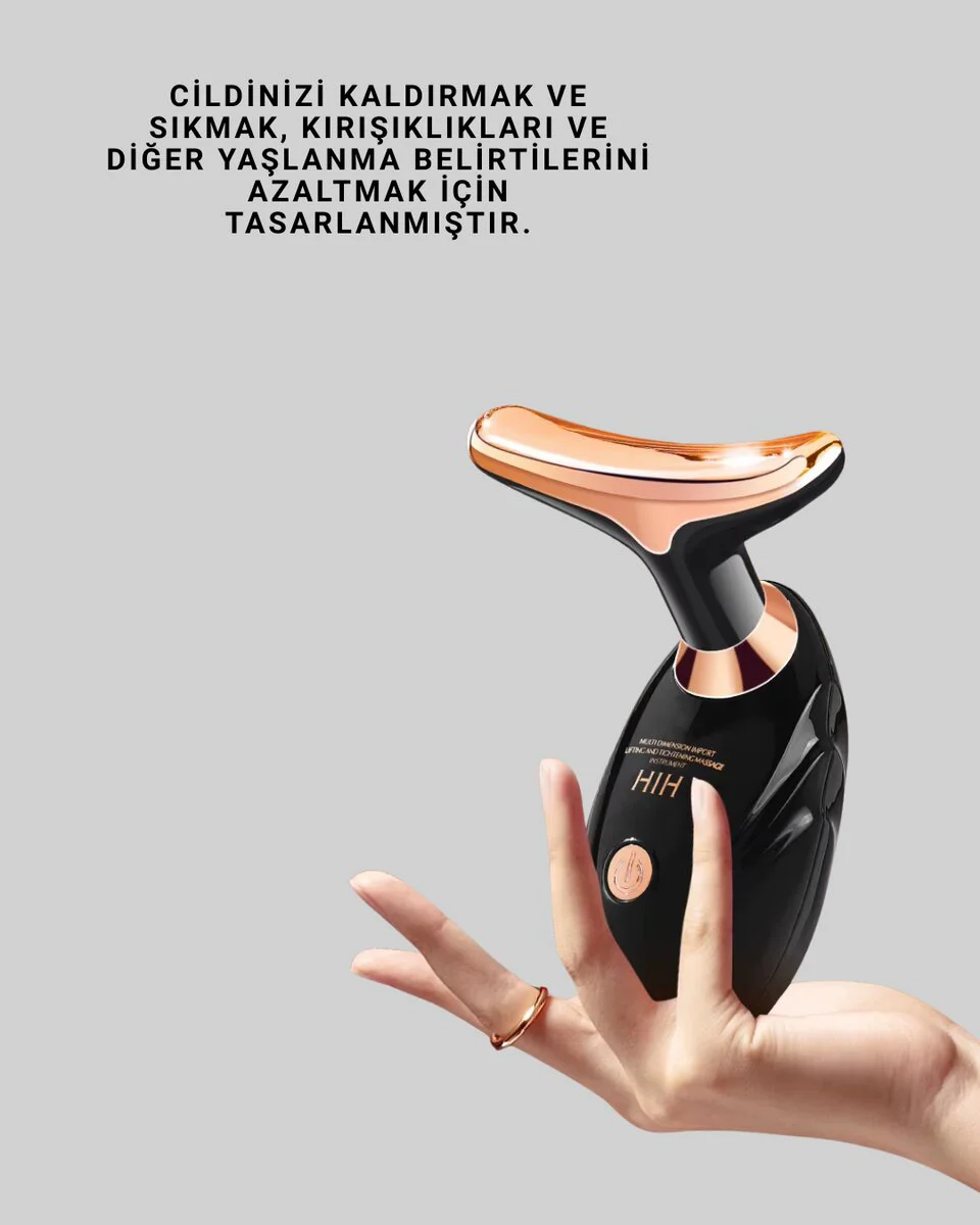 Şarjlı Yüz Masaj Aleti – Gözenek Sıkılaştırıcı, Cilt Yenileyici ve Göz Çevresi Bakım