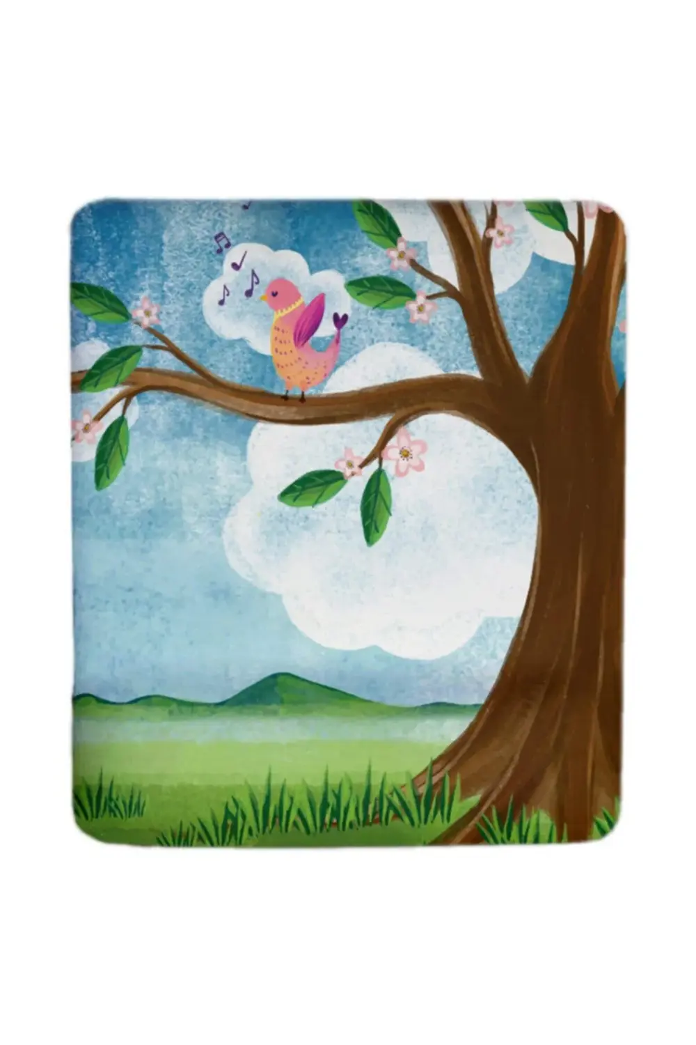 Şarkıcı Kuş Bilek Destekli Mouse Pad