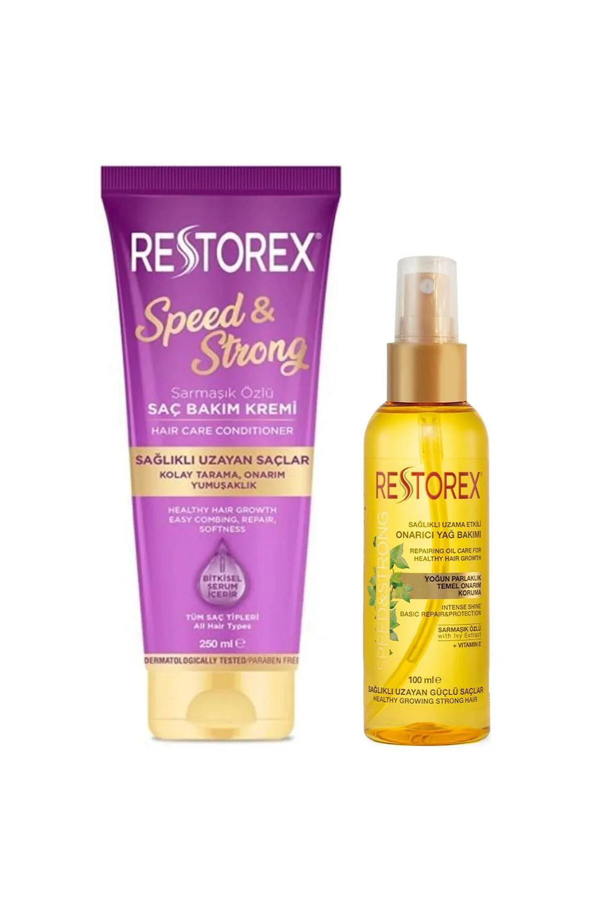 Sarmaşık Özlü Saç Bakım Kremi 250 ml + Restorex Onarıcı Saç Bakım Yağı 100 ml Sarmaşık Özlü Saç Bakım Kremi 250 ml + Restorex Onarıcı Saç Bakım Yağı 100 ml