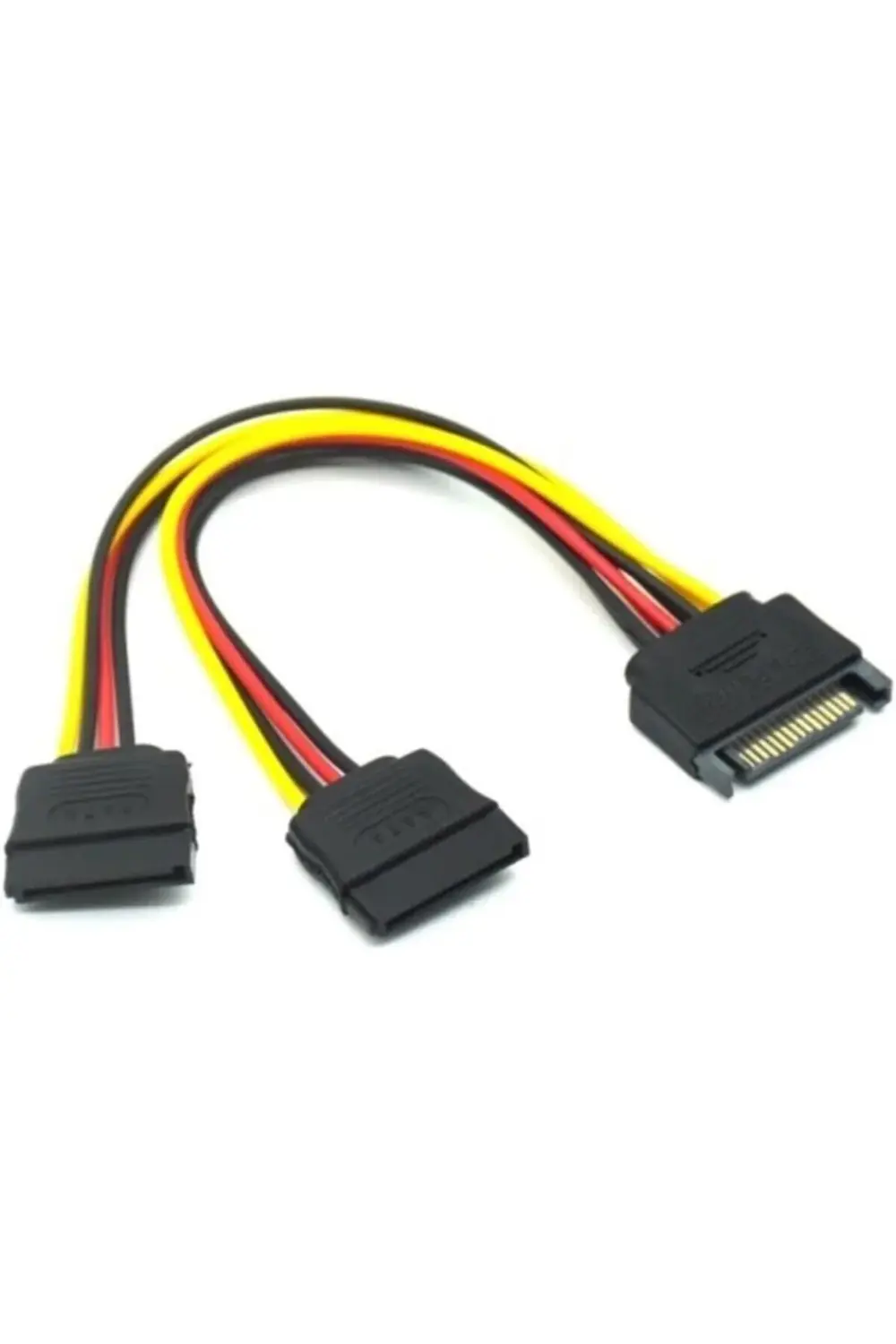 Sata Çoklayıcı 15 Pin 1 Erkek 2 Dişi 2 Port Çoklayıcı Y Splitter Sata Çoklayıcı 15 Pin 1 Erkek 2 Dişi 2 Port Çoklayıcı Y Splitter
