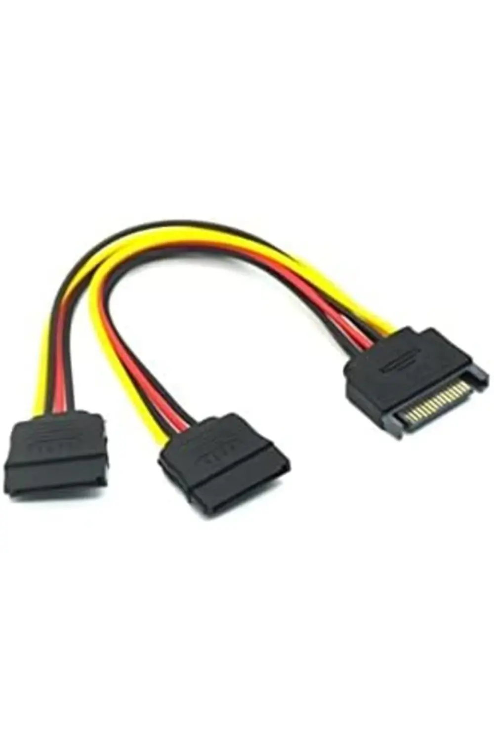Sata Çoklayıcı 15 Pin 1 Erkek 2 Dişi 2 Port Çoklayıcı Y Splitter Sata Çoklayıcı 15 Pin 1 Erkek 2 Dişi 2 Port Çoklayıcı Y Splitter