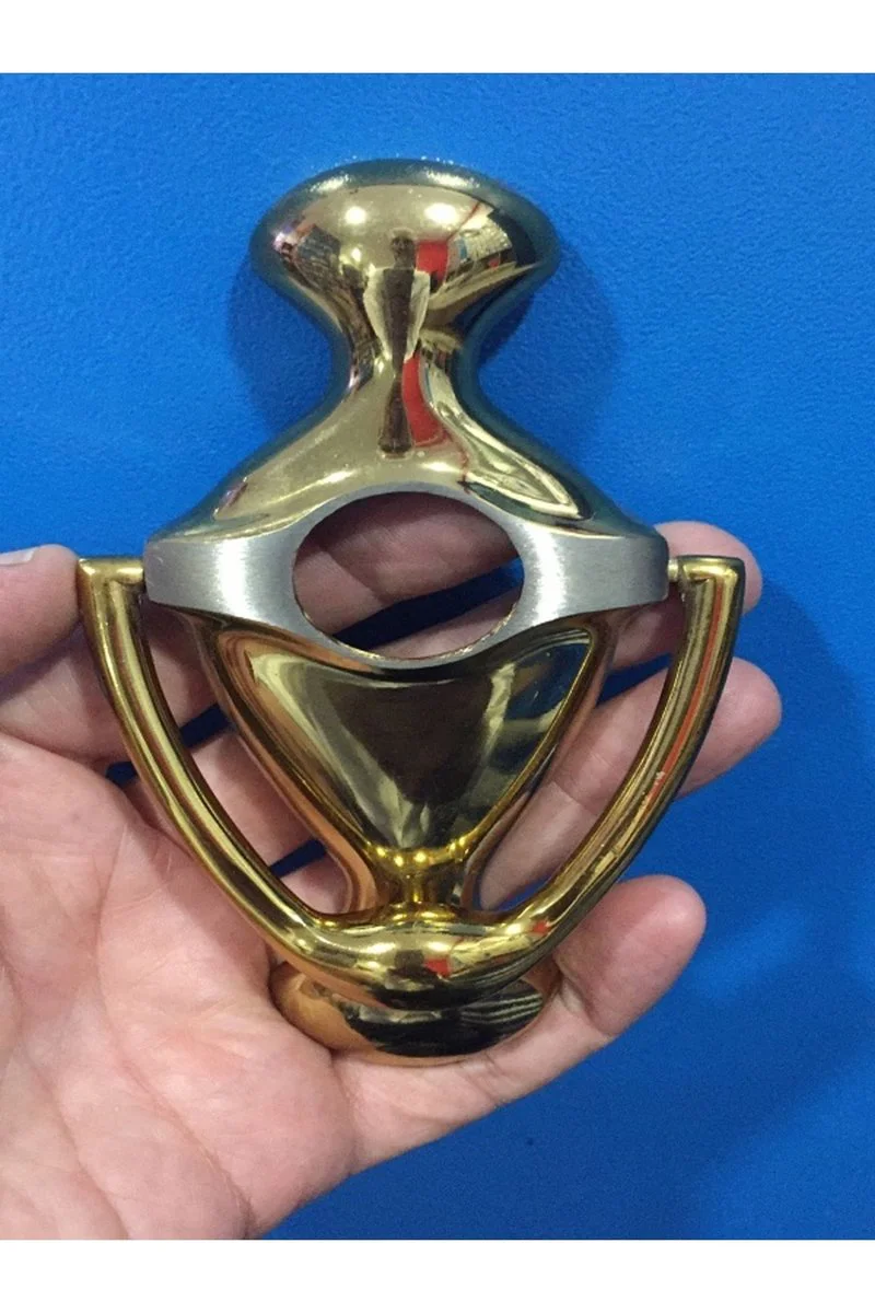Saten Albifirin Pirinç Büyük Delikli Kapı Taktaktağı