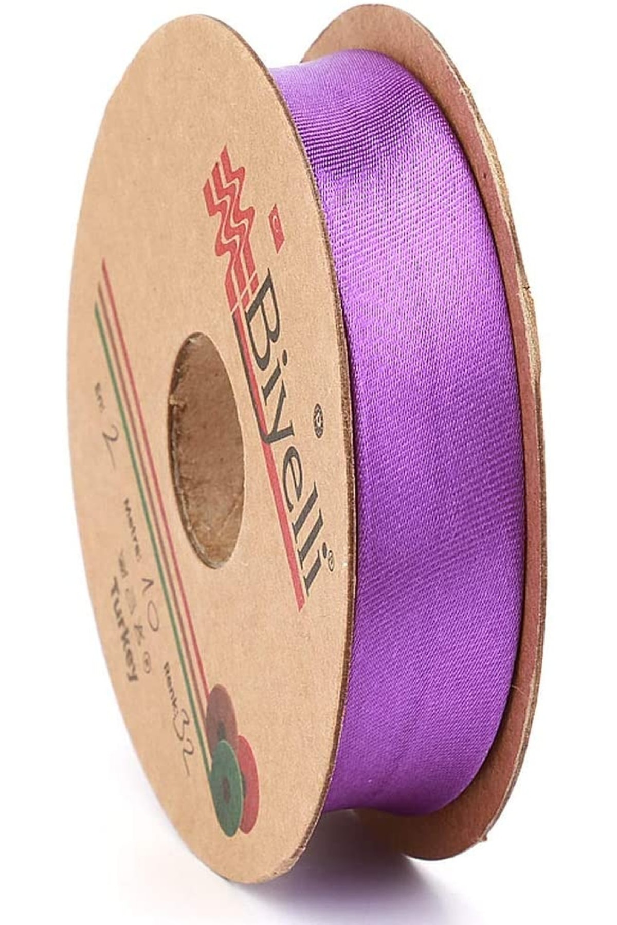 Tuhafiyecimiz Saten Biye 2Cm Eninde 25Mt Mor