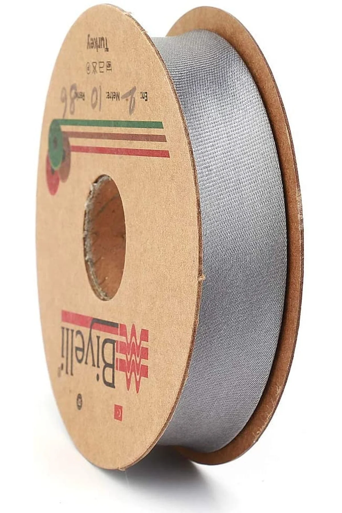 Saten Biye 2cm Eninde 25mt Gri