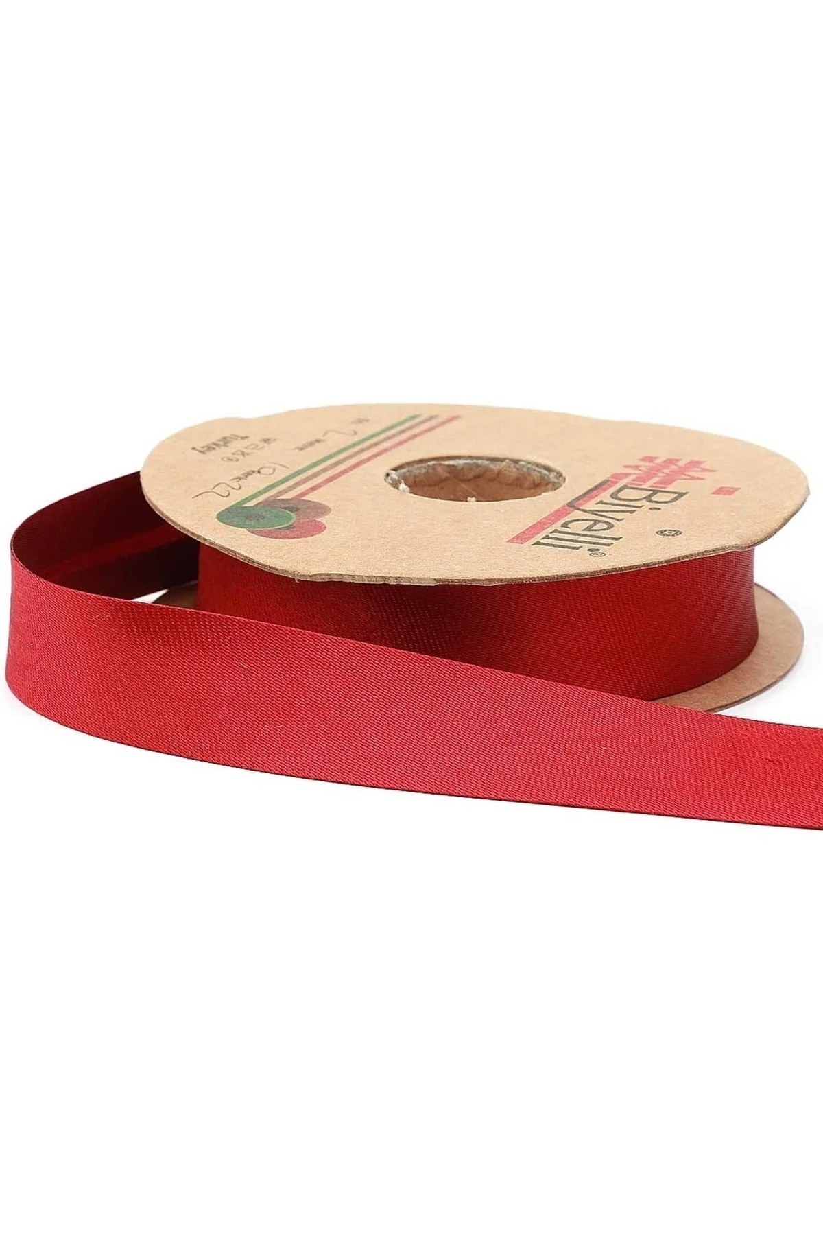 Saten Biye 2cm Eninde 25mt Bordo