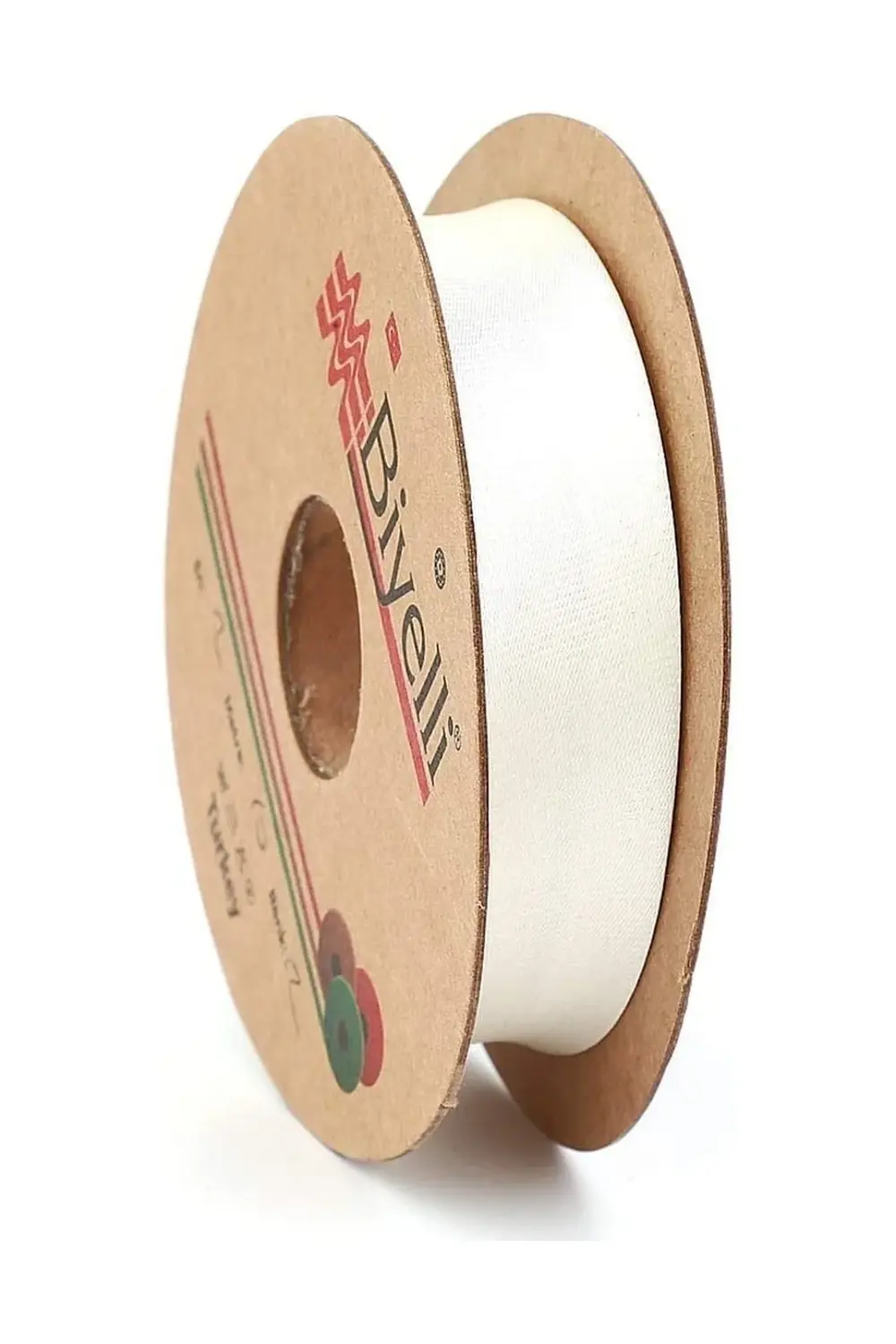 Saten Biye 2cm Eninde 25mt Krem