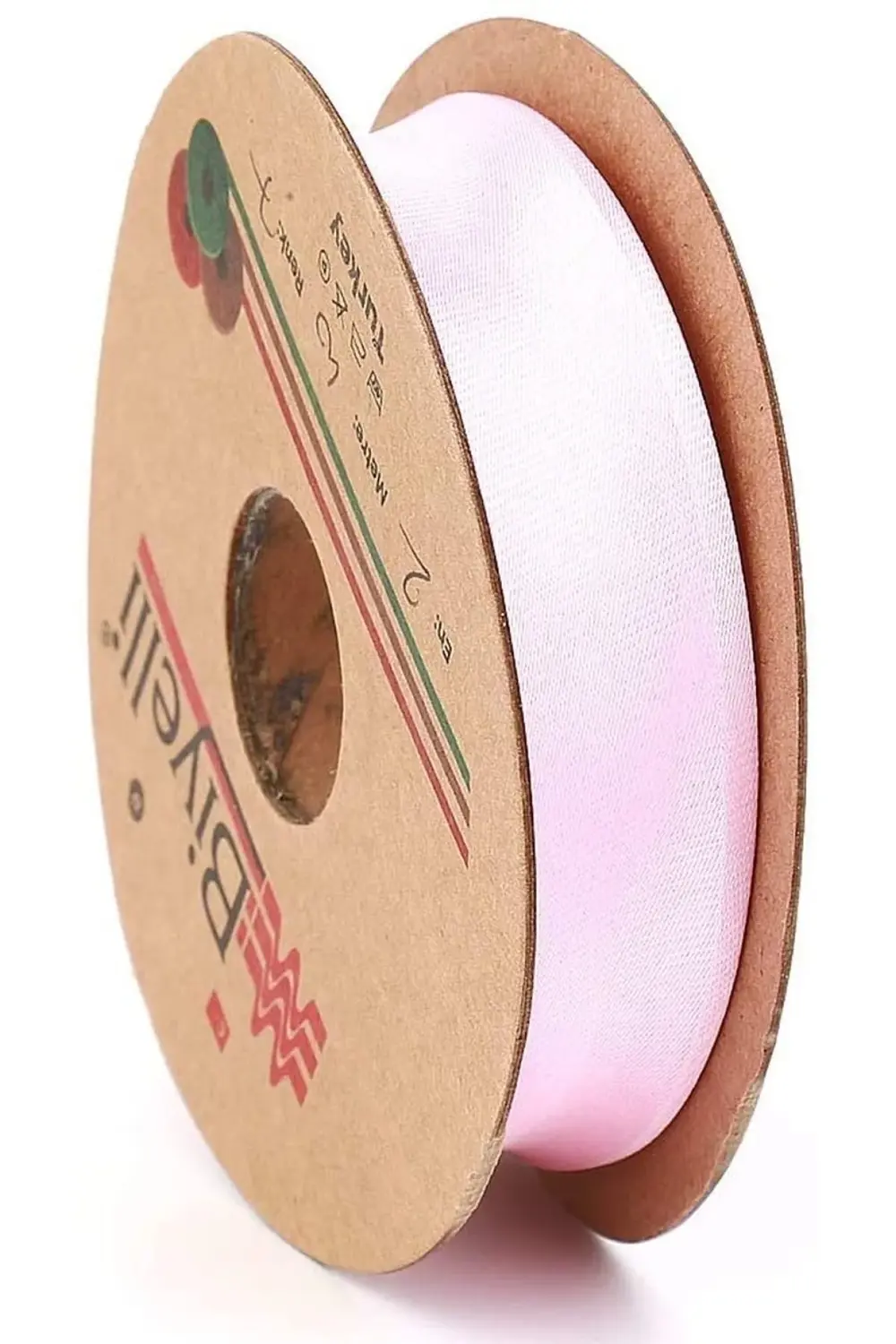 Saten Biye 2cm Eninde 25mt Pembe