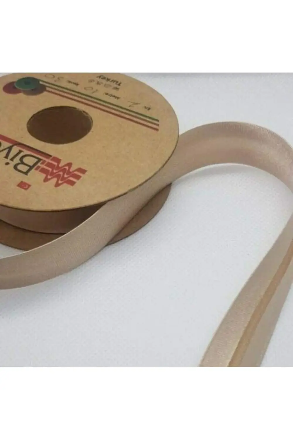 Saten Biye 2cm Eninde 25mt Taş Rengi