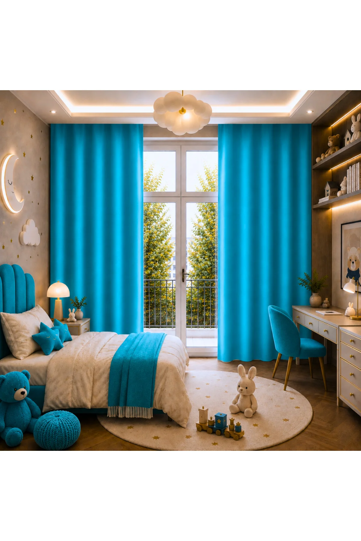 Saten Blackout Güneşlik Perde Pilesiz Işık Kesici Karartma Özellikli Özel Ölçü - Mint Saten Blackout Güneşlik Perde Pilesiz Işık Kesici Karartma Özellikli Özel Ölçü - Mint