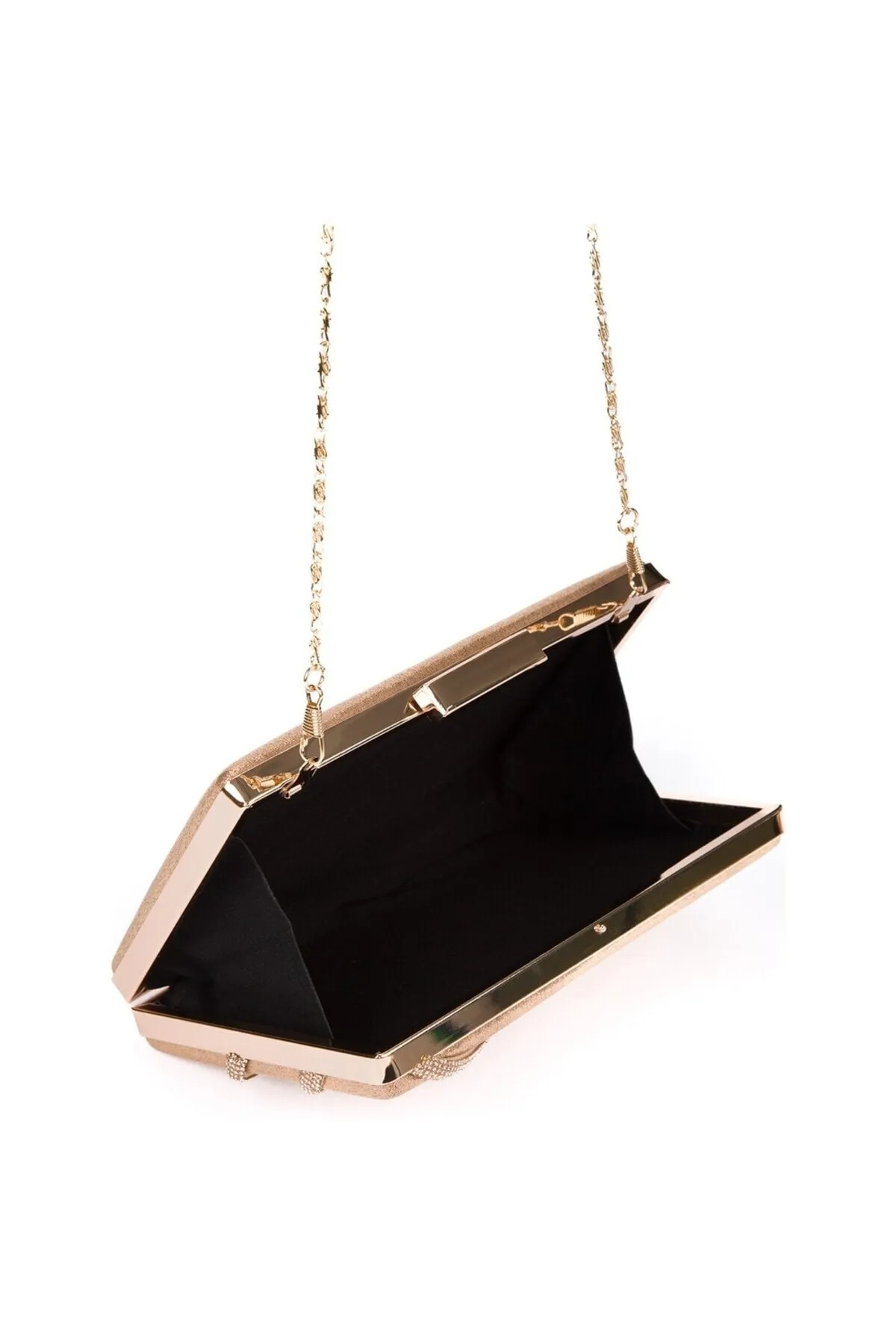 Monalisa Home Saten Çapraz Sira Taşli Lüks Abiye Çanta