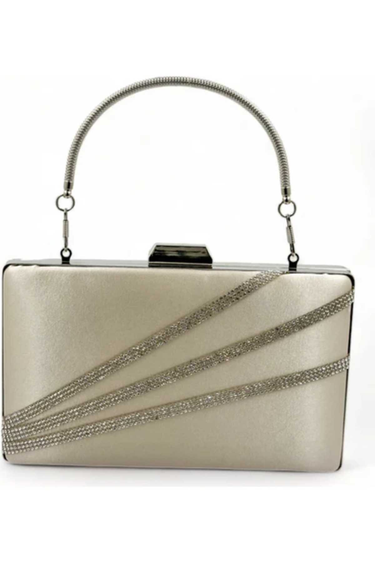 Monalisa Home Saten Çapraz Sira Taşli Lüks Abiye Çanta