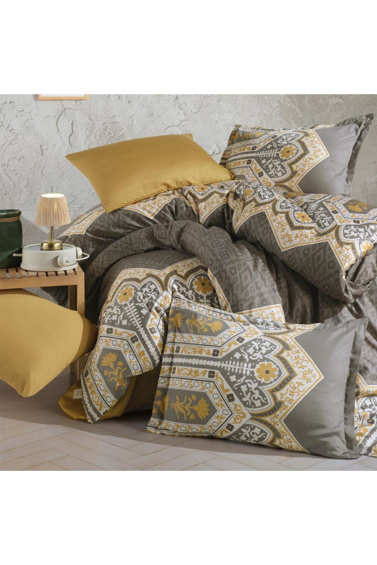 Cpu Elektronik Saten Çift Kişilik Nev Takımı Adal Haki