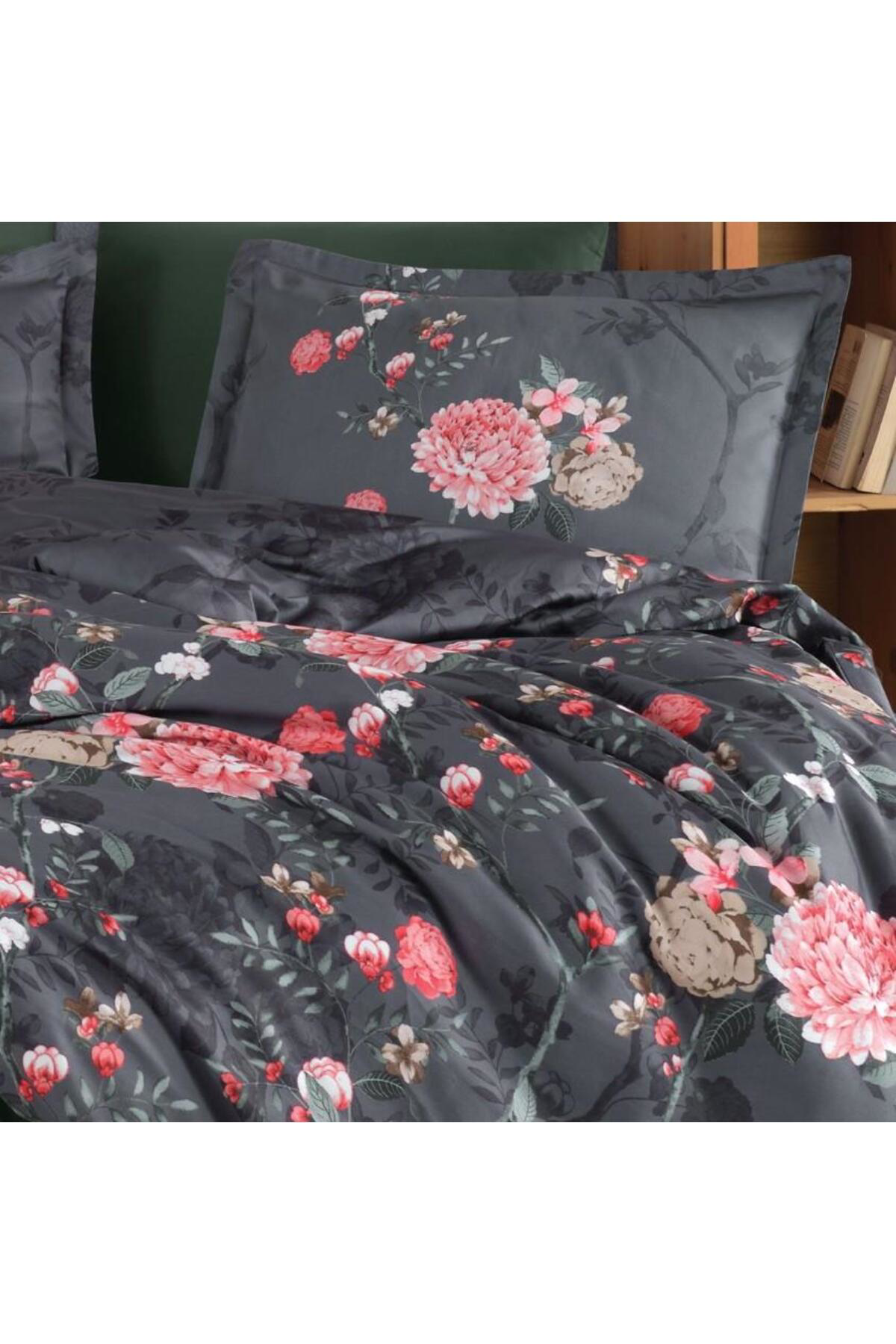 Cpu Elektronik Saten Çift Kişilik Nev Takımı Alfon V1 Kahve