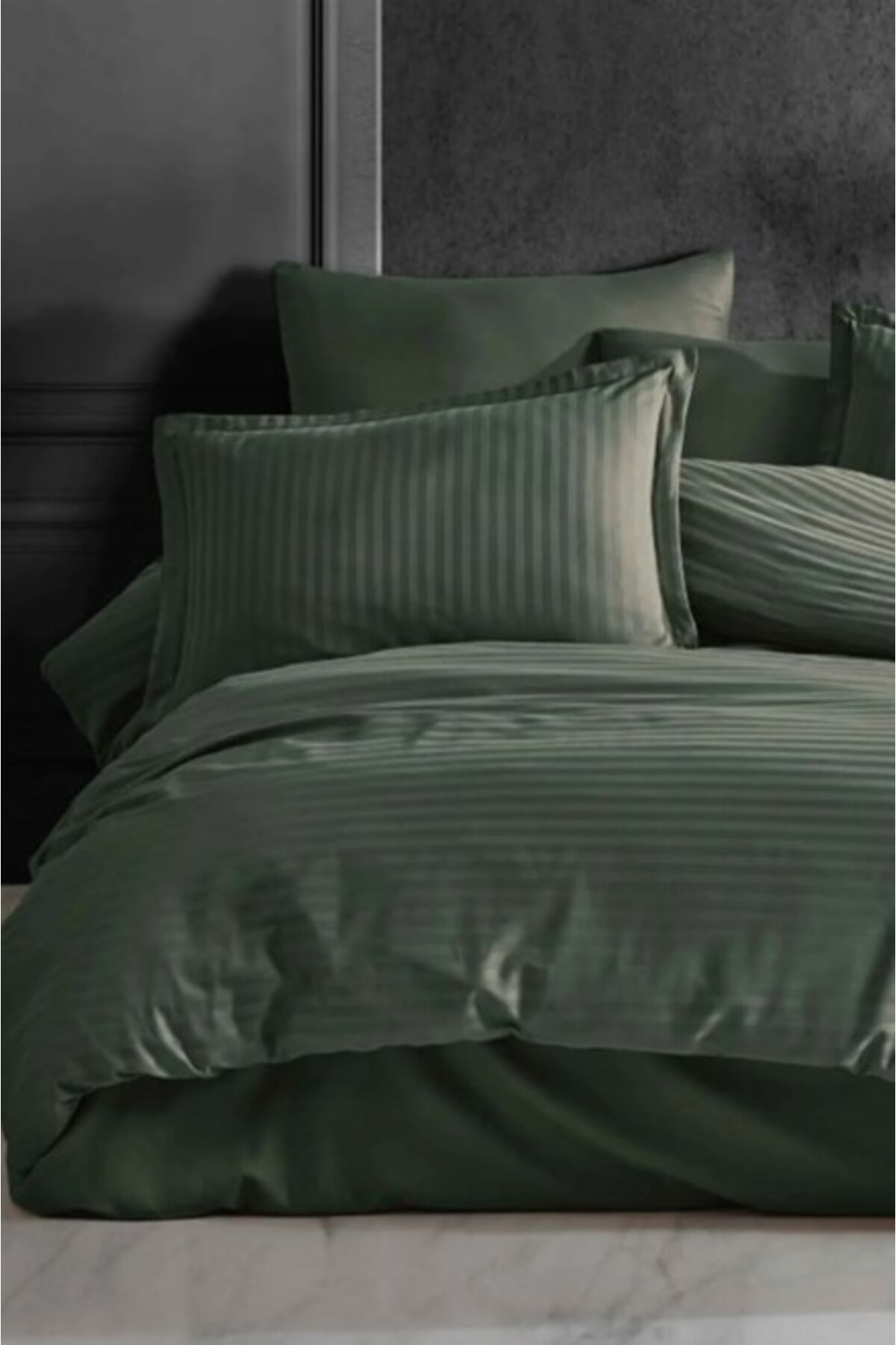 Neysekivar Saten Çift Kişilik Nev Takımı Haki