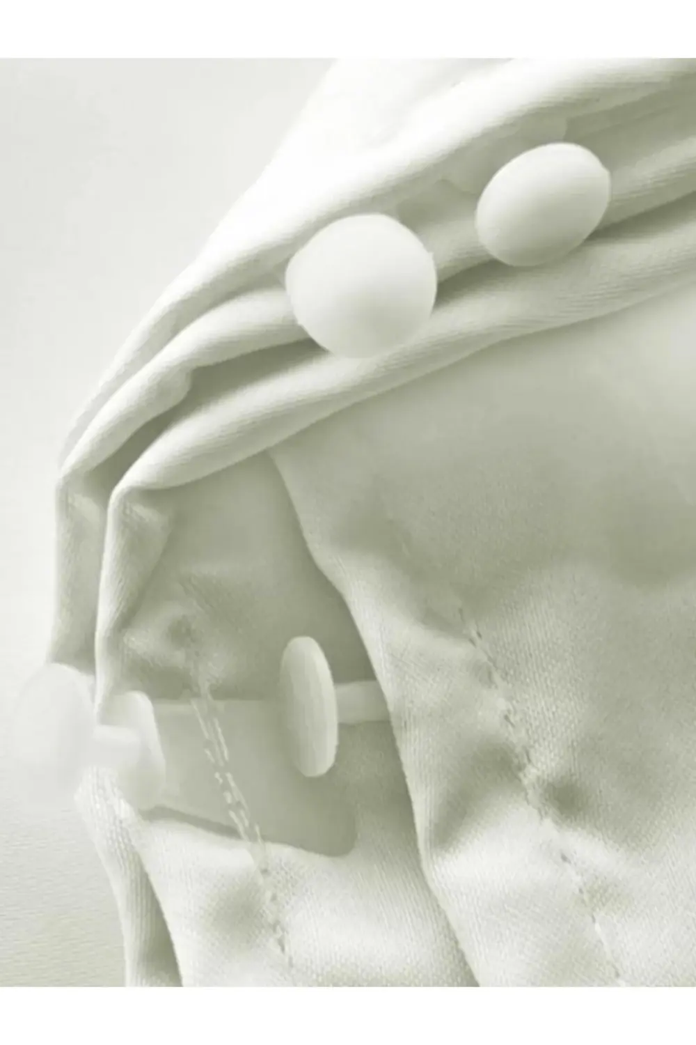 Saten Güneşlik Perde Beyaz