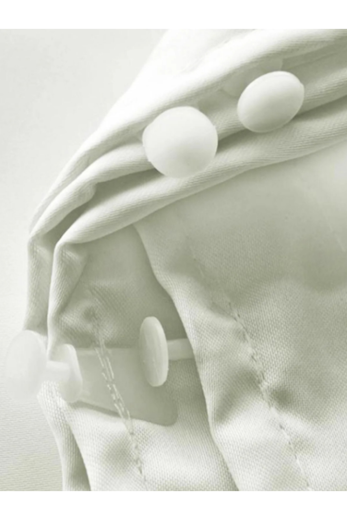 Özgün Home Saten Güneşlik Perde Beyaz