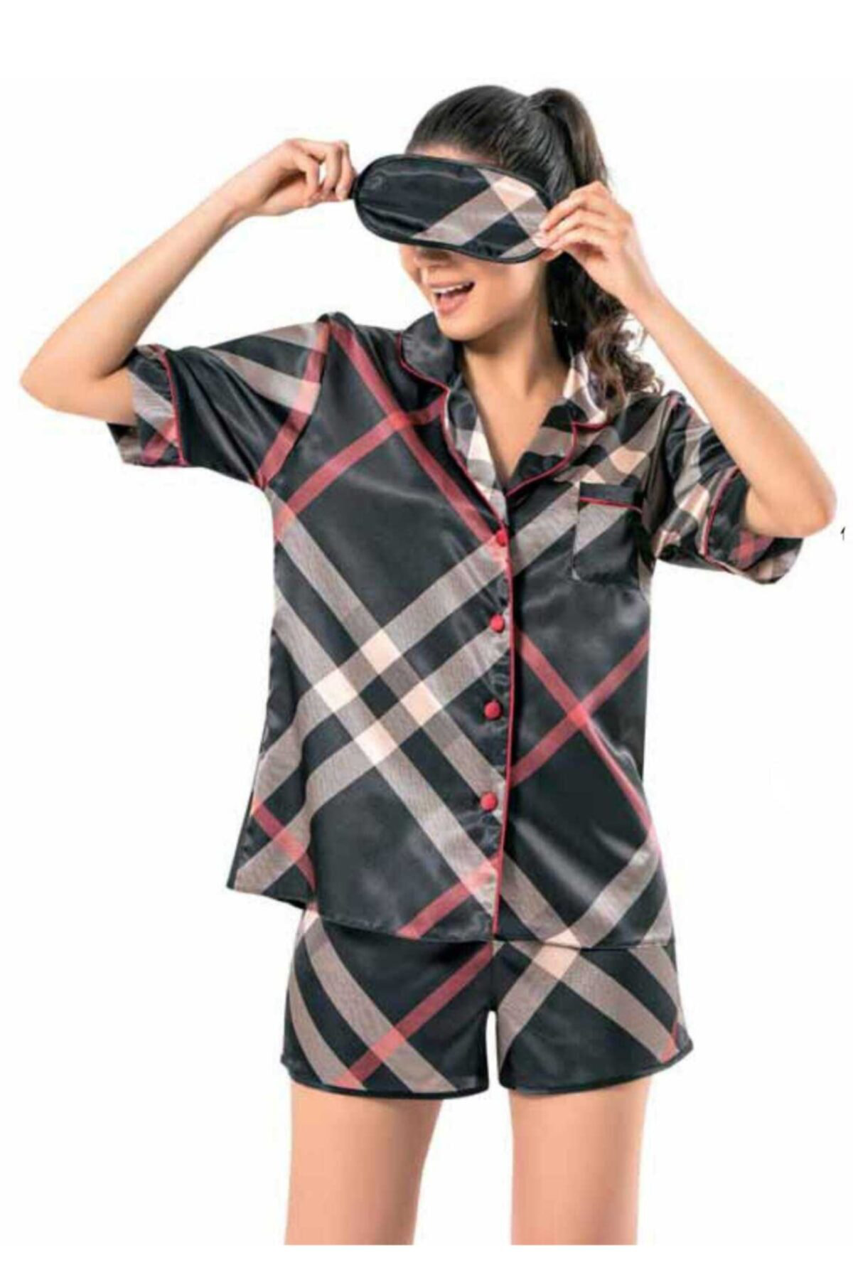 Xsapienza Saten Şort Takım