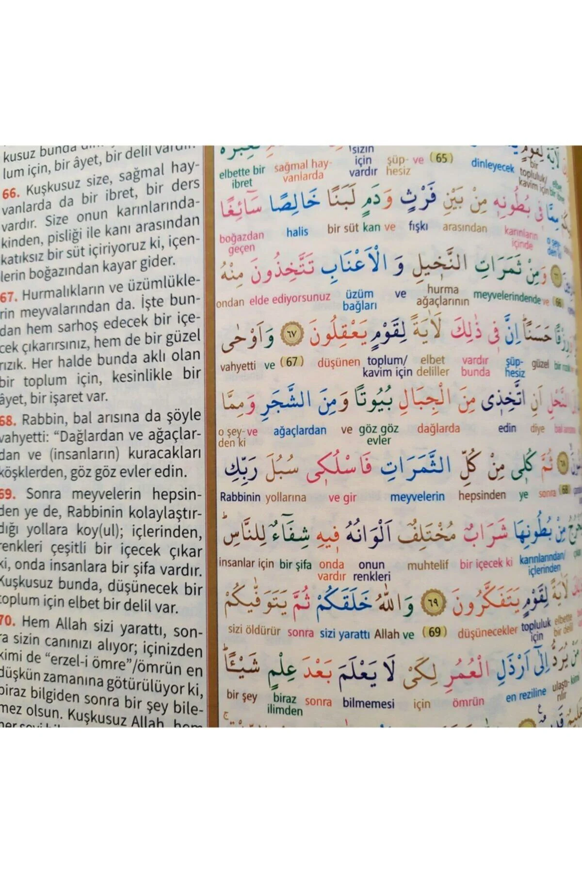 Satır Altı Renkli Kelime Mealli Rahle Boy Kuran-ı Kerim Ve Y?