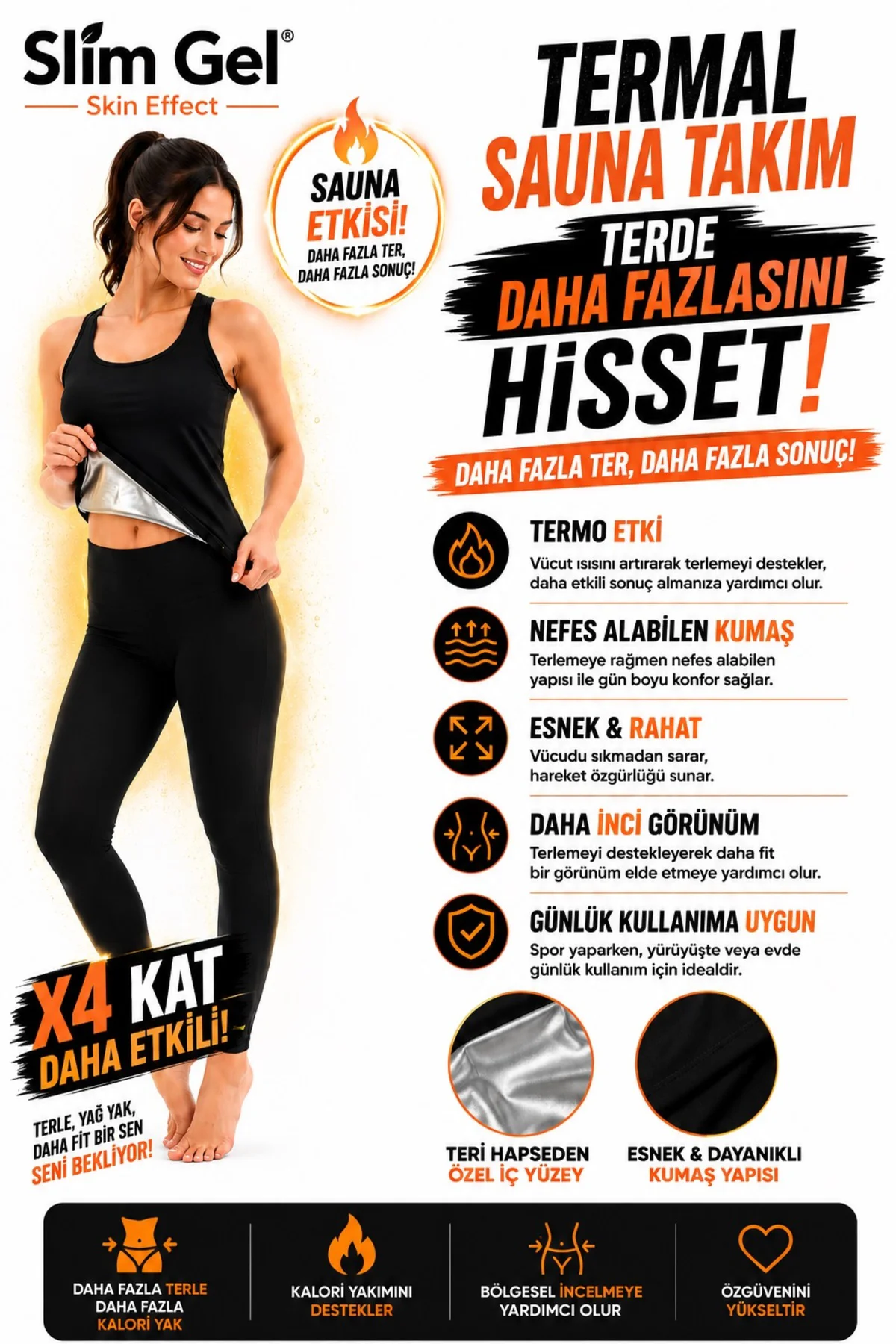Sauna Eşofman Atlet Ve Tayt Takımı Spor Kıyafeti - Terleme ve Vücut Şekillendirmeye Yardımcı Termal Takım Fiyatı, Yorumları ve Özellikleri