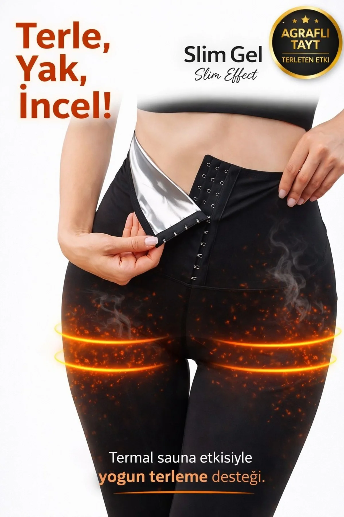 Sauna Tayt - Tayt Model Yağ Yakan Zayıflatan Iki Beden Incelten Y