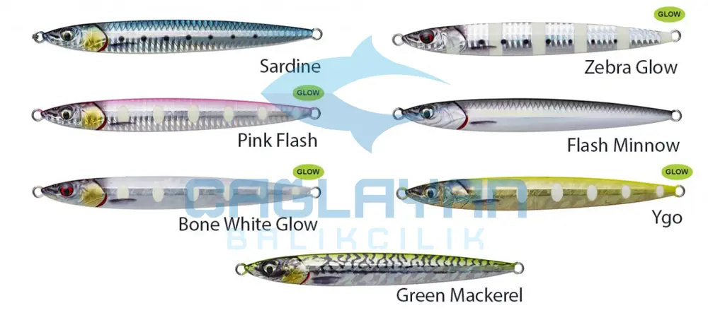 Savage gear 3D Jig Minnow 20 gr 7,5 cm Suni Yem Bone White Glow Savage gear 3D Jig Minnow 20 gr 7,5 cm Suni Yem Bone White Glow