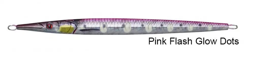 Savage gear 3D Needle Jig 120 gr 21,5 cm Suni Yem Pink Flash Glow