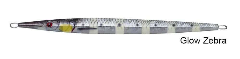 Savage gear 3D Needle Jig 200 gr 25 cm Suni Yem Glow Zebra