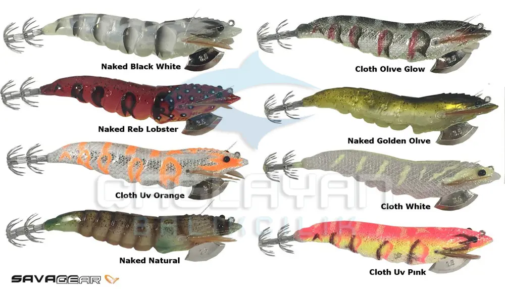 Savage gear 3D Shırımp Egı Jıg 9 cm 23 gr Suni Yem Naked Black Wh