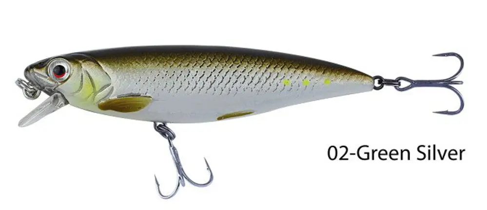 Savage gear 3D Twitch Minnow 8cm 8,5g Suni Yem 02-Green Silver Savage gear 3D Twitch Minnow 8cm 8,5g Suni Yem 02-Green Silver