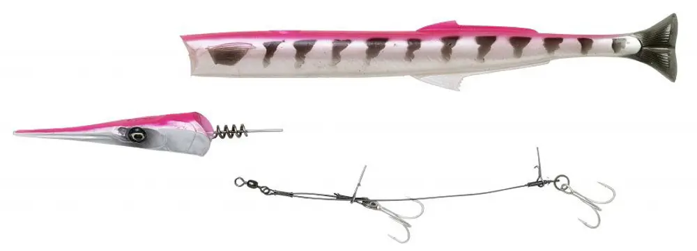 Savage gear Lıne Thru Needlefish Pulsetail 2+1 30cm 85gr Suni Ye Savage gear Lıne Thru Needlefish Pulsetail 2+1 30cm 85gr Suni Ye